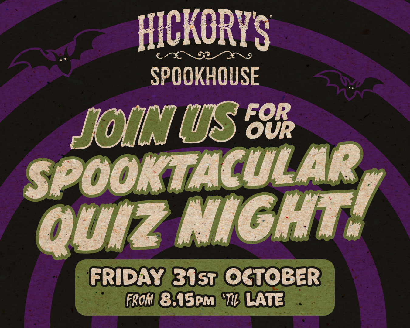 Spooktackular Quiz Night at Hickory's Huddersfield