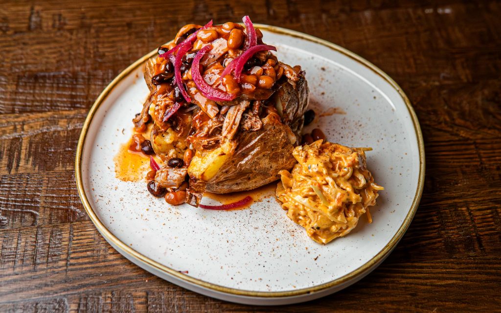 Hickory's Smokehouse Pulled Pork Loaded Potato